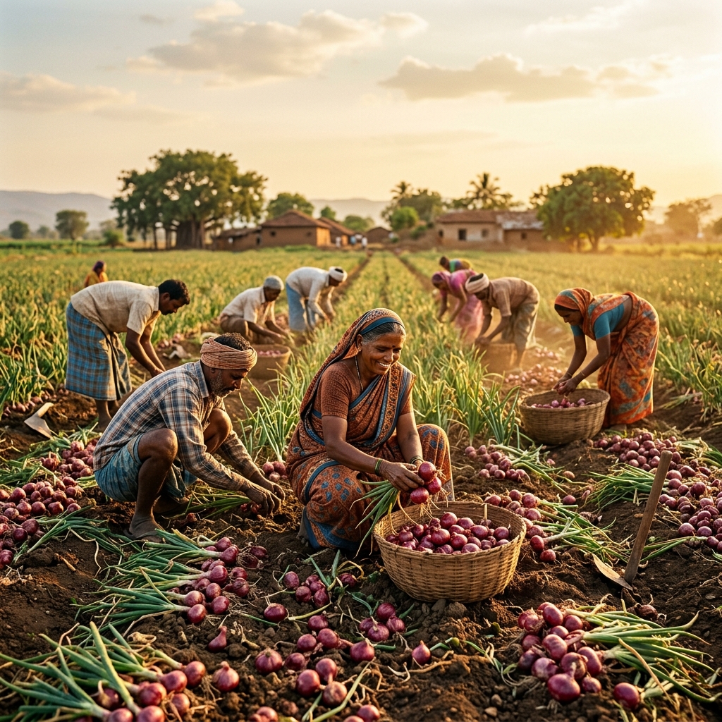 Onion Harvesting